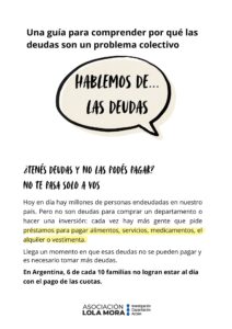HABLEMOS DE LAS DEUDAS. Cuadernillo imprimible